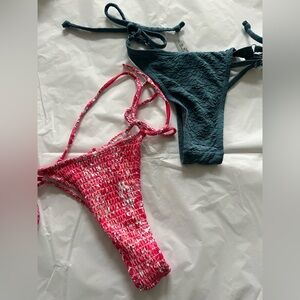 Lot of 2 string Bikini bottoms